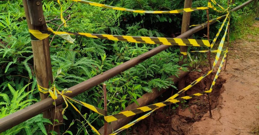 Avaliação técnica em Mirante Maresias–Paúba após cedimento de solo