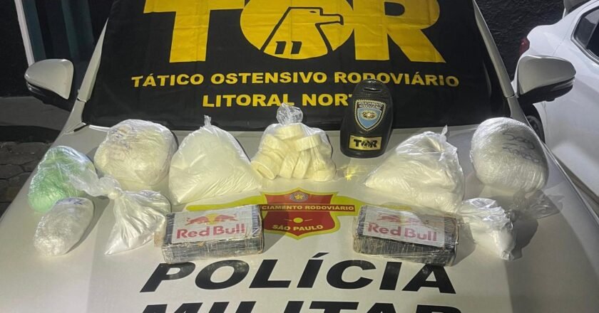 Casal preso com drogas na Tamoios