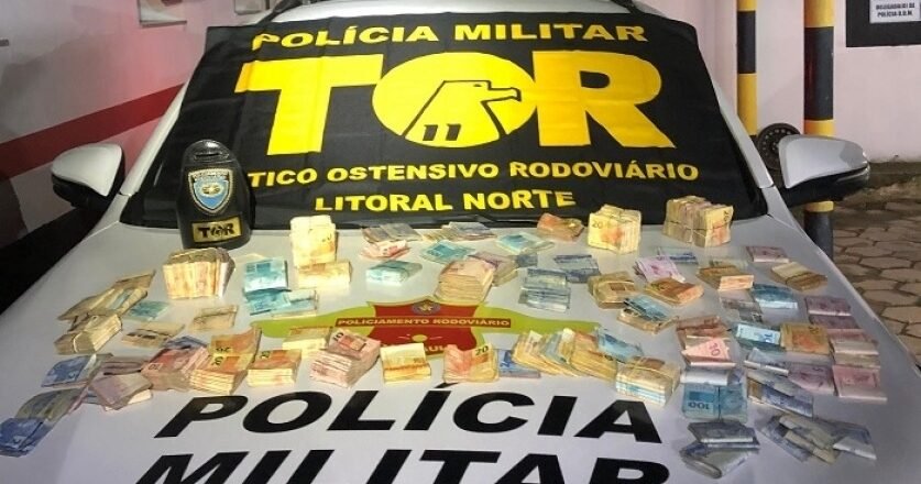 TOR apreende R$ 99.000 sem origem em Caraguatatuba