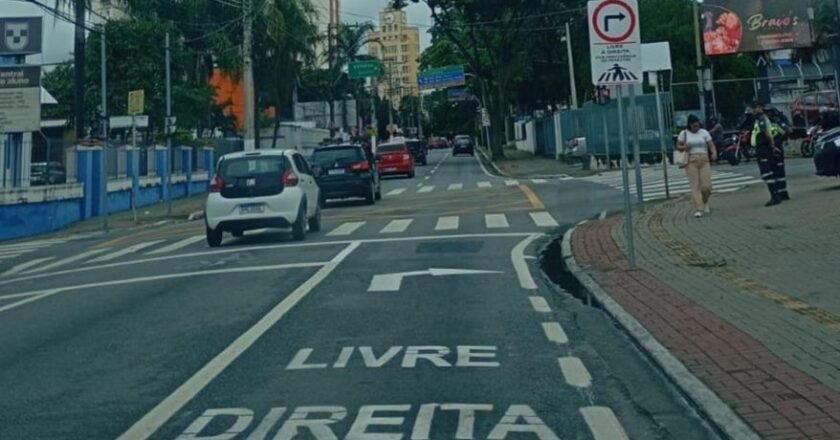 Taubaté amplia conversão livre à direita com quatro novos pontos em cruzamentos da cidade. Veja quais são