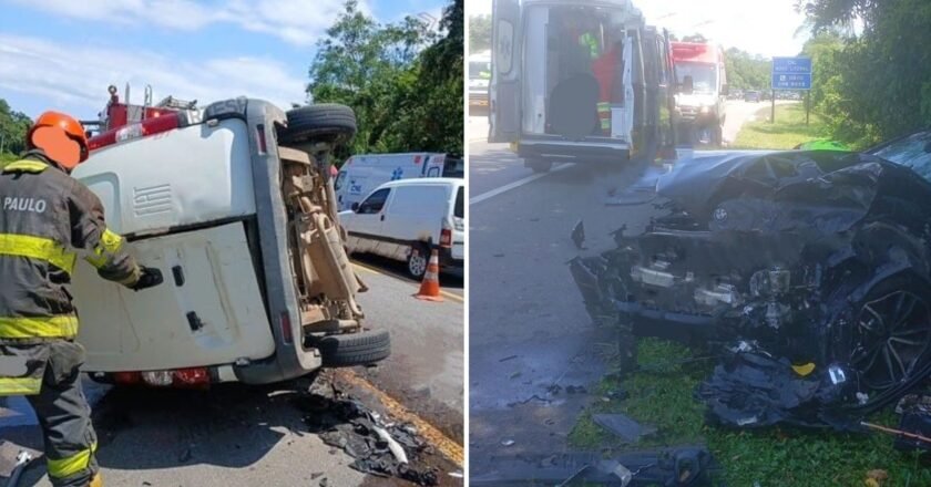 Acidente na Rio-Santos deixa um morto e quatro feridos