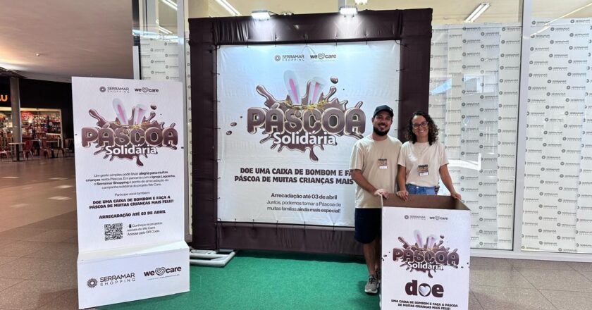 Serramar Shopping arrecada caixas de bombom para comunidades carentes