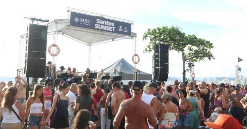 Santos Sunset retorna à Ponta da Praia com show e feira neste fim de semana