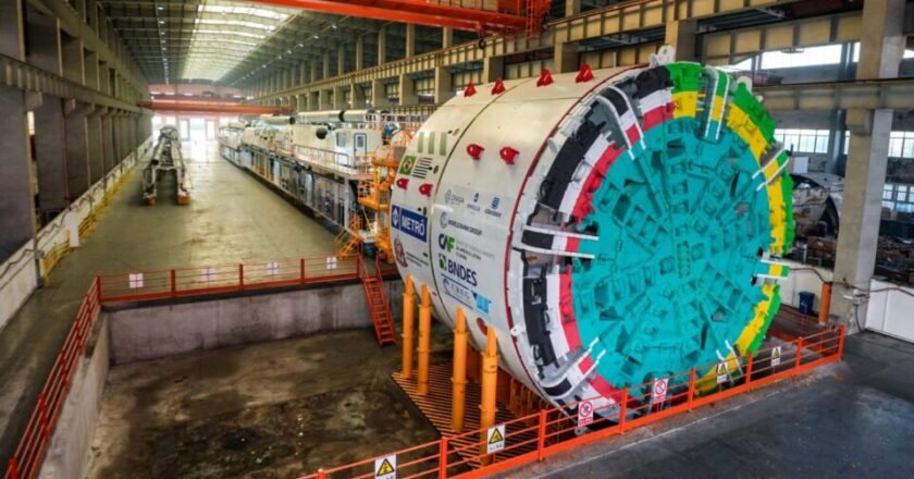 Porto de São Sebastião recebe maior tatuzão da América Latina para expansão do Metrô