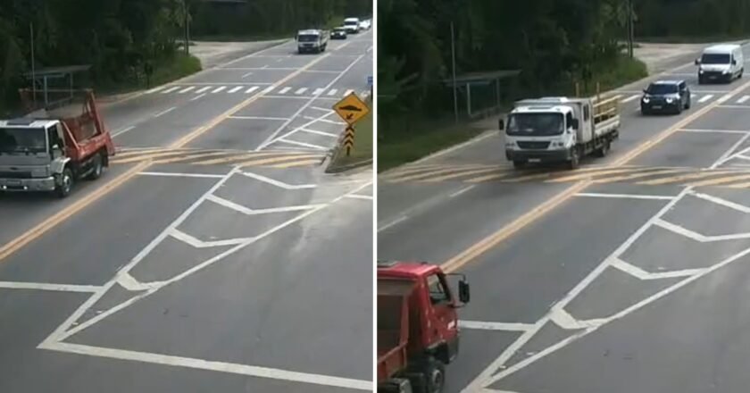 Tráfego intenso na Rio-Santos entre Bertioga e São Sebastião