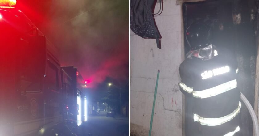 Incêndio destrói kitnet no bairro Perequê Mirim