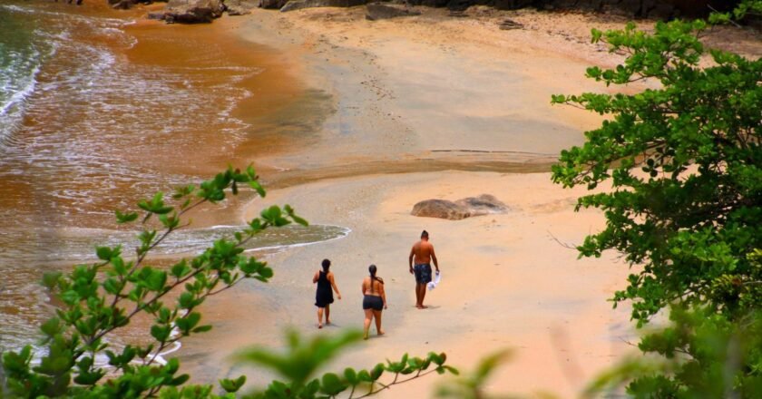 Praia de Caçandoquinha é refúgio selvagem no sul de Ubatuba