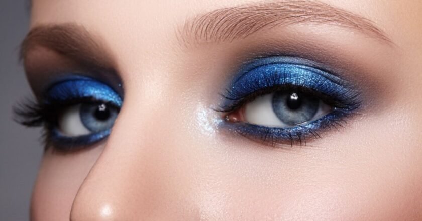 Tutorial Sombra Azul: tendência de make-up de 2026