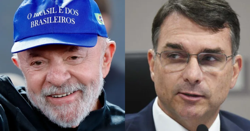 Lula e Flávio Bolsonaro empatam em eleição polarizada.