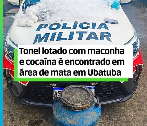 Polícia Militar apreende drogas em Ubatuba