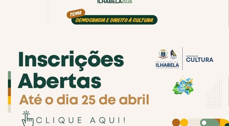 Ilhabela abre inscrições para conferência de cultura