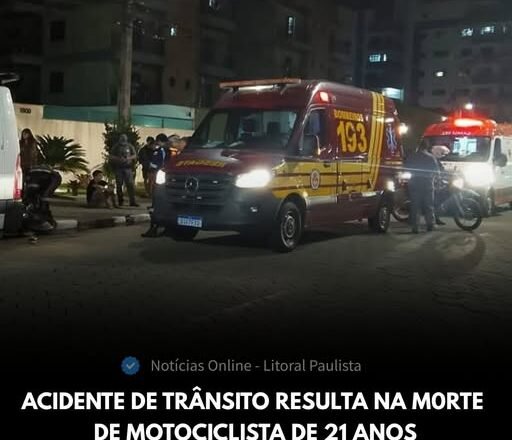 Jovem de 21 anos morre em acidente em caraguatatuba
