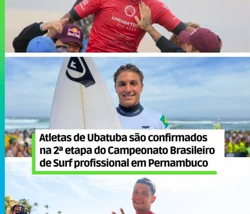 Ubatuba terá representantes no Surf Brasil Pro 2026