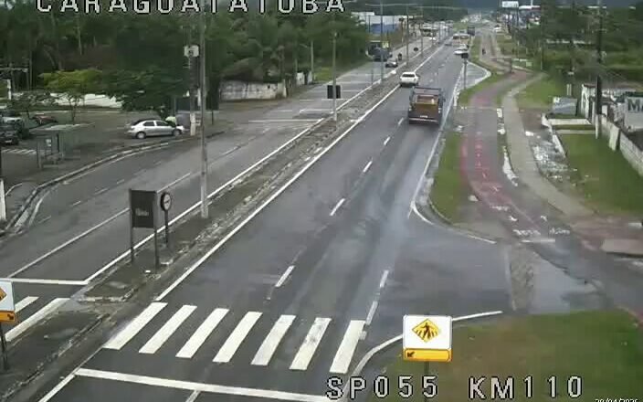 Tráfego normal na SP 055 entre São Sebastião