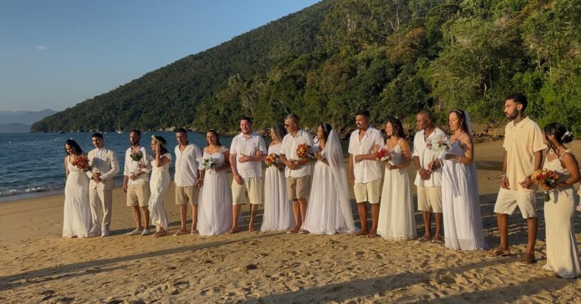 Fundação Florestal promove casamento comunitário na Ilha Anchieta