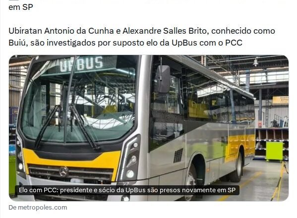 Presidente e sócio da UpBus são presos por elo