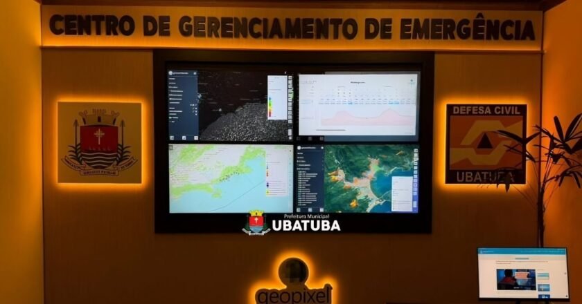 Ubatuba inaugura centro de emergências de monitoramento climático