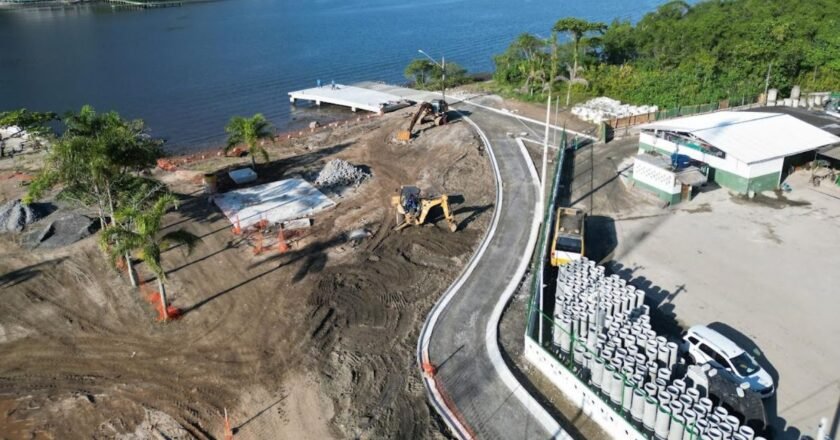 Obras no Portinho Caruara ultrapassam 70%