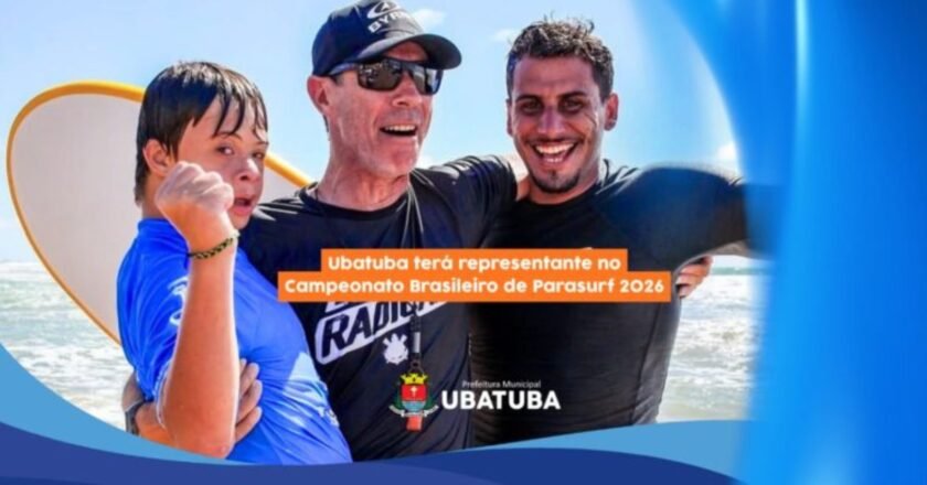Ubatuba terá atleta no Campeonato Brasileiro de Parasurf 2026