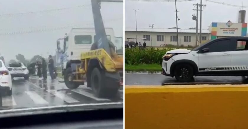 Acidente interdita faixa da Rio-Santos em Bertioga