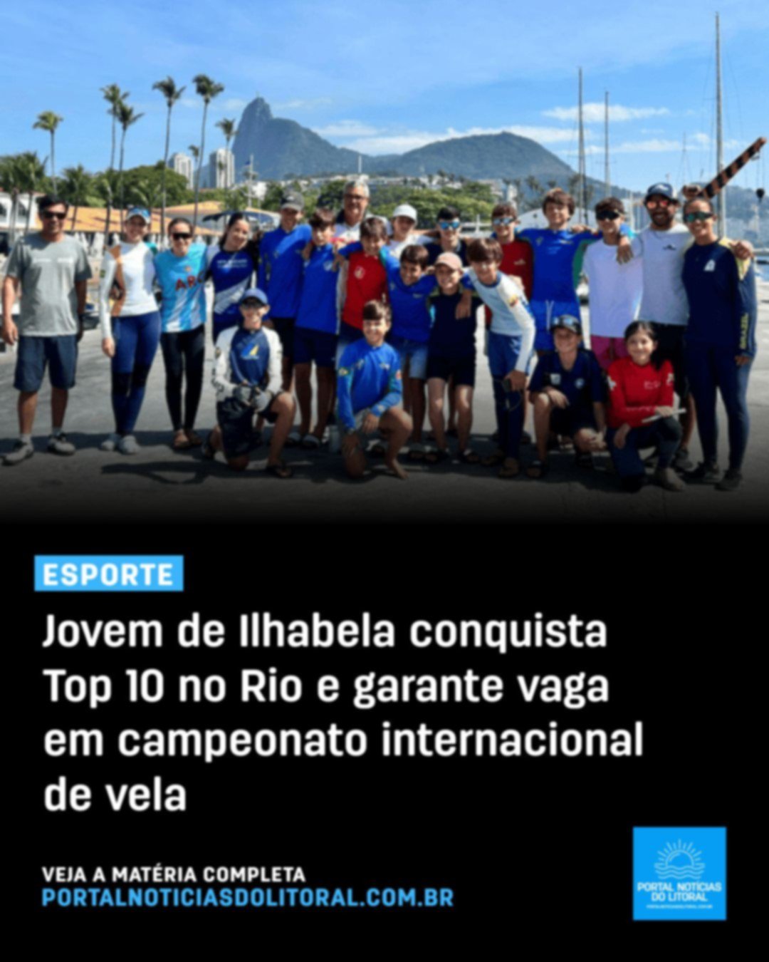 Velejador de Ilhabela conquista 8º lugar em competição