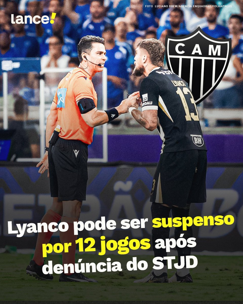 Lyanco pode ser suspenso por 12 jogos