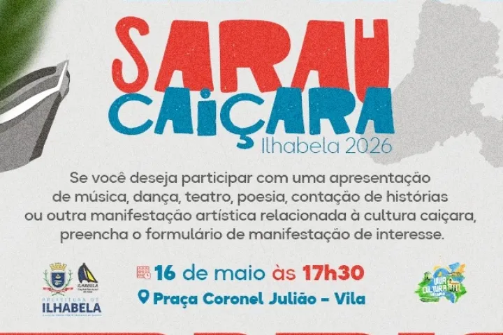 Sarau Caiçara de Ilhabela abre inscrições para artistas locais