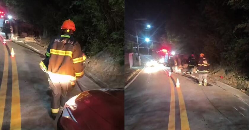 Acidente na avenida Brasil deixa motorista ferido em Ilhabela