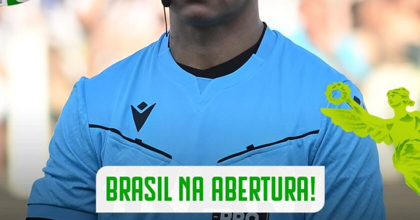 Brasileiro comanda partida de abertura da Copa